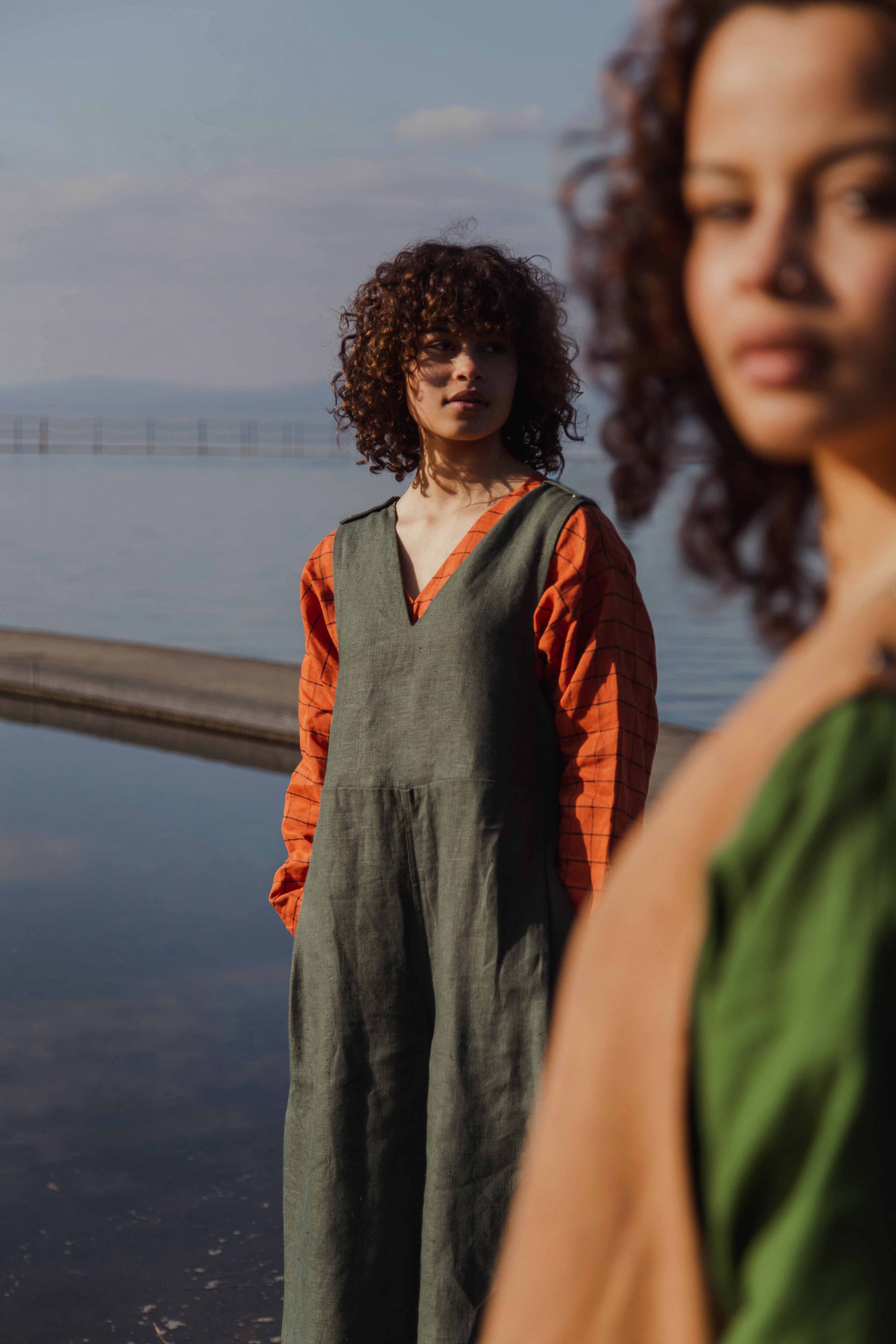 Linen outlet jumpsuit overalls