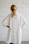 100% Linen 3/4 Sleeve Classic Dress