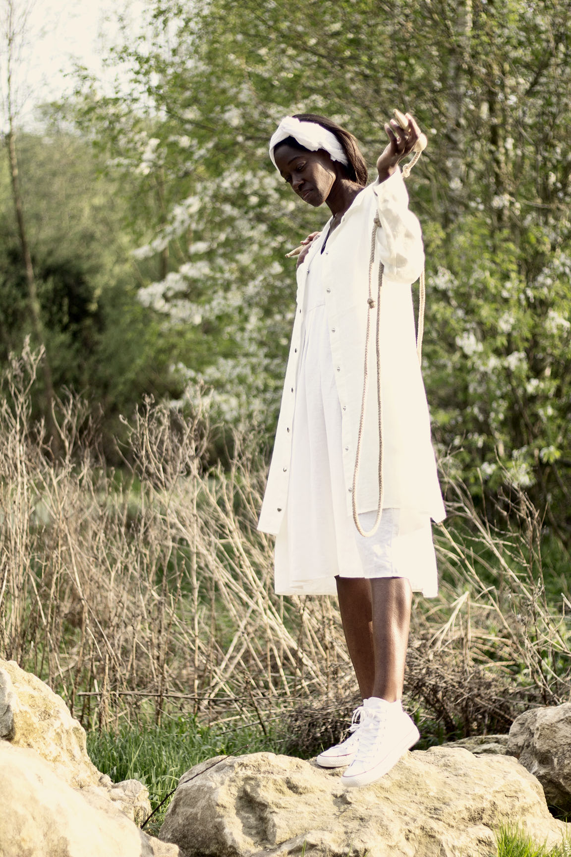 White pinafore discount