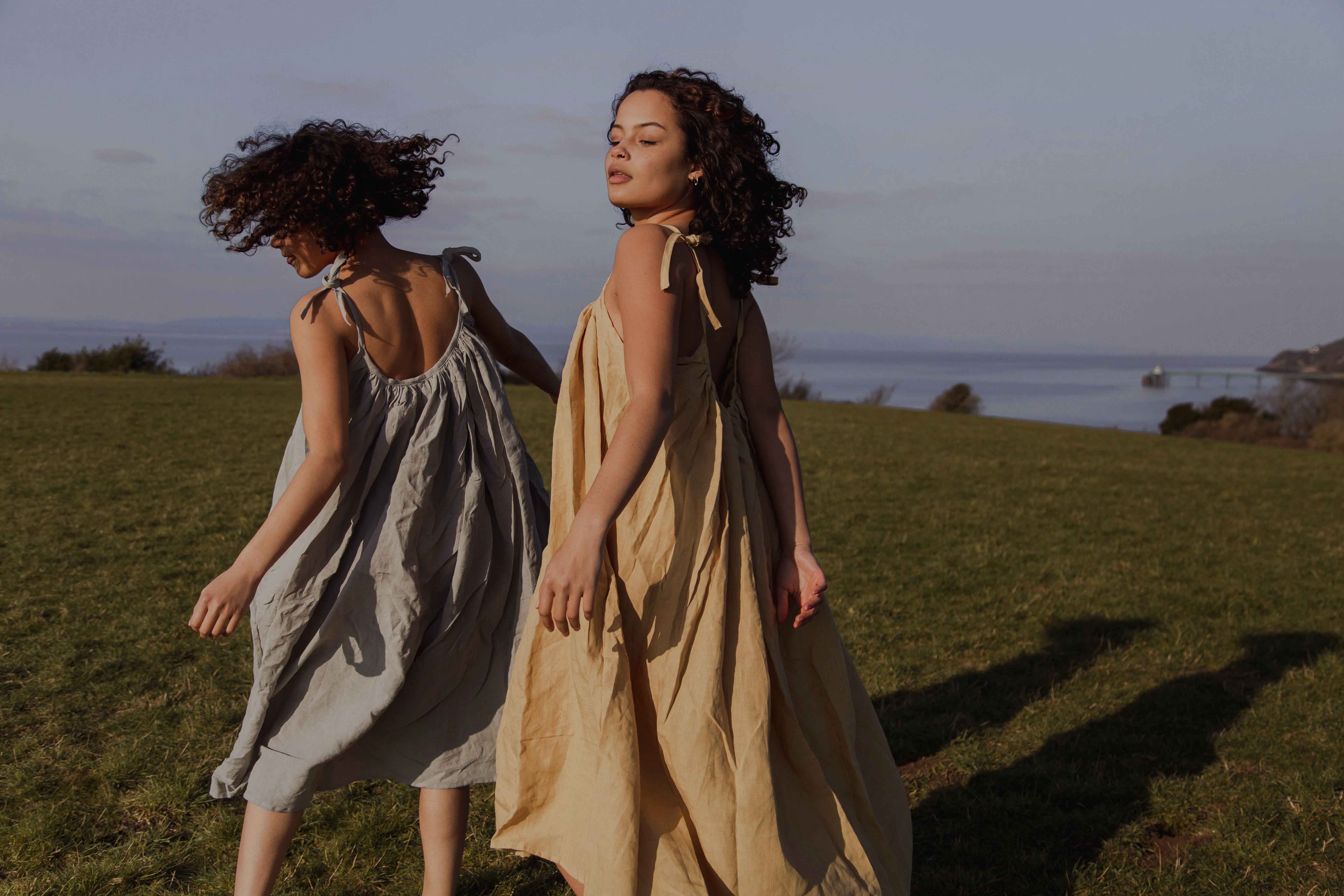 rustic linen dress Rustic Linen Maxi Dress Long Sleeve Prairie Style Gown With Pockets Spring Summer Dress Romantic Dress Boho A-line Dress Women Custom Dress