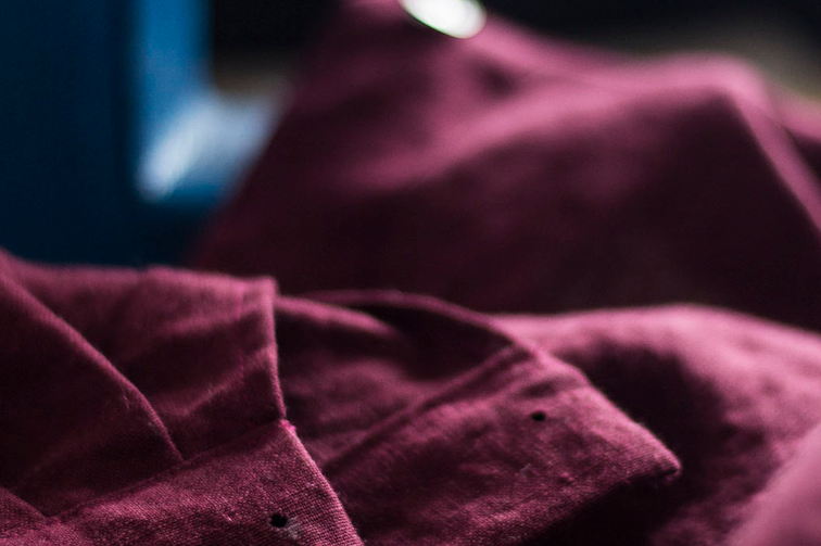 Linen dress alteration